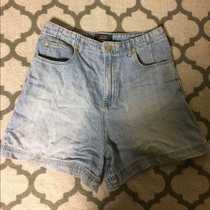 High Waisted Mom Jean Shorts